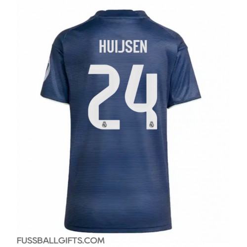 Real Madrid Dean Huijsen #24 Fußballbekleidung Auswärtstrikot Damen 2025-26 Kurzarm